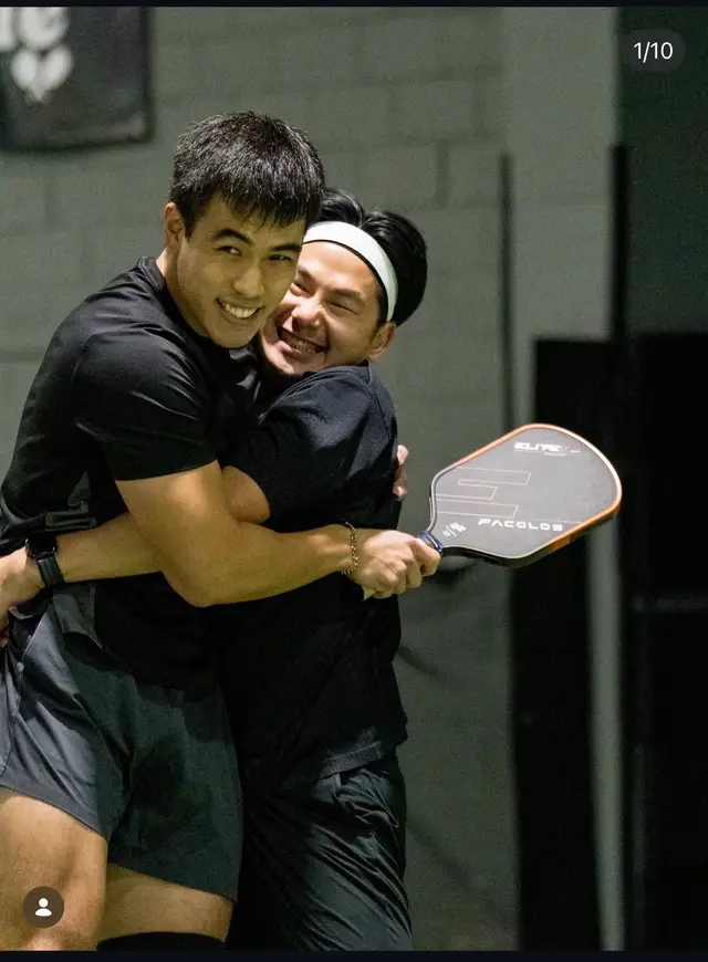 Match point celebration — Pickleholic Doubles Series 2026 Winter Edition