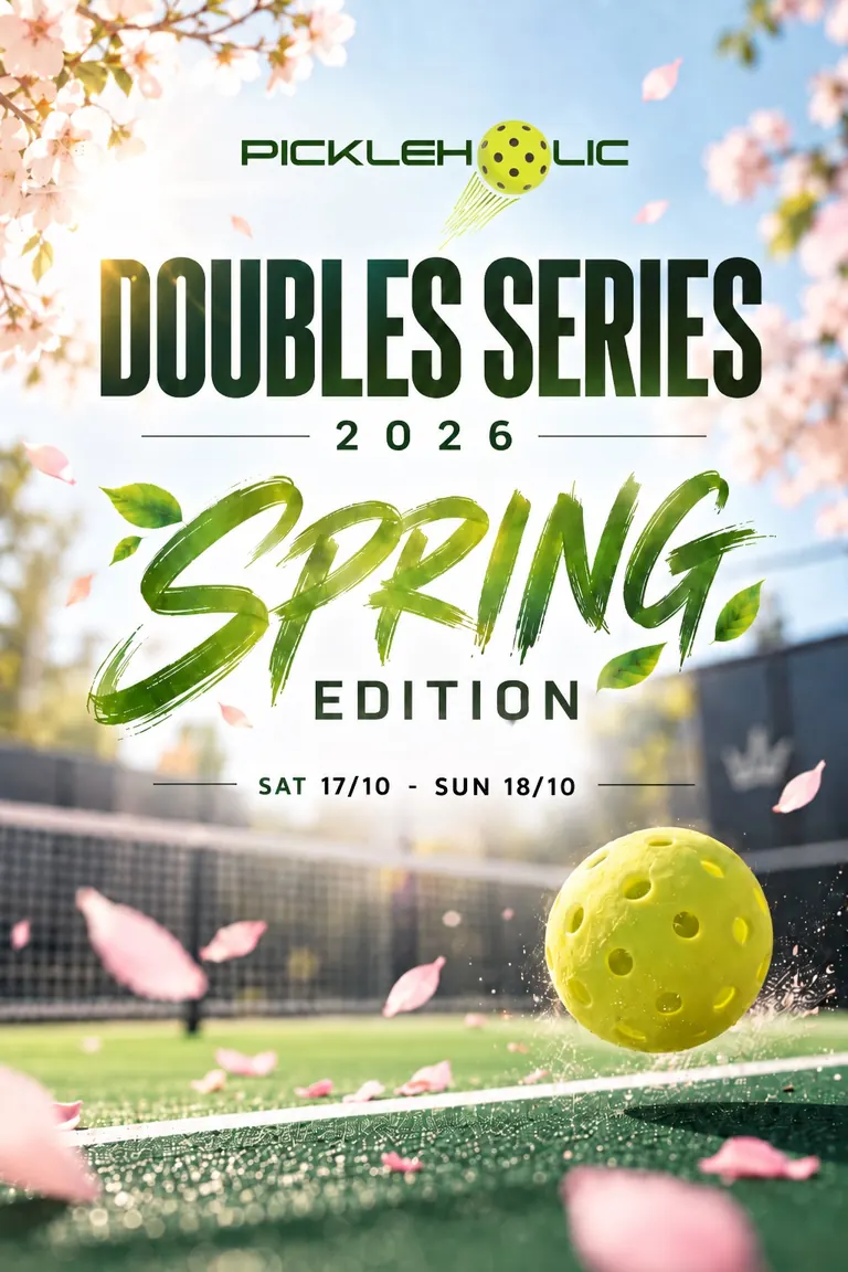 Pickleholic Doubles Series 2026, Spring Edition — Saturday 17 and Sunday 18 October